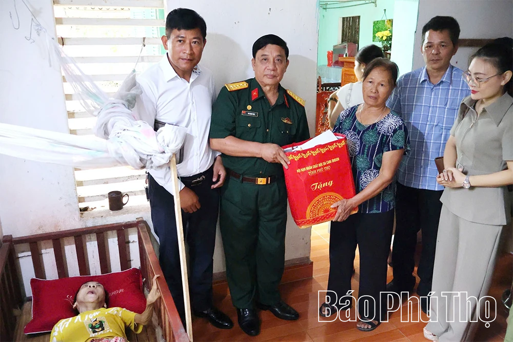 Thăm, tặng quà nạn nhân chất độc da cam có hoàn cảnh đặc biệt khó khăn