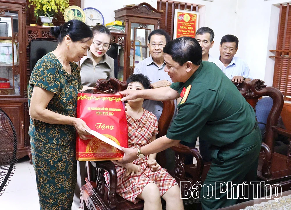 Thăm, tặng quà nạn nhân chất độc da cam có hoàn cảnh đặc biệt khó khăn