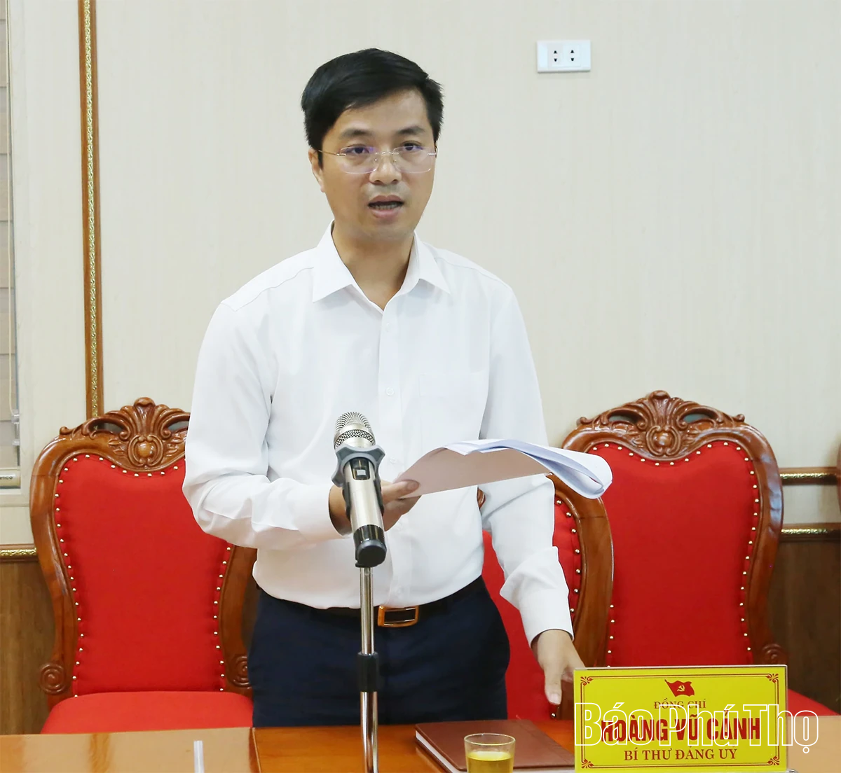 Chủ tịch HĐND tỉnh Bùi Văn Quang làm việc tại xã Quảng Yên