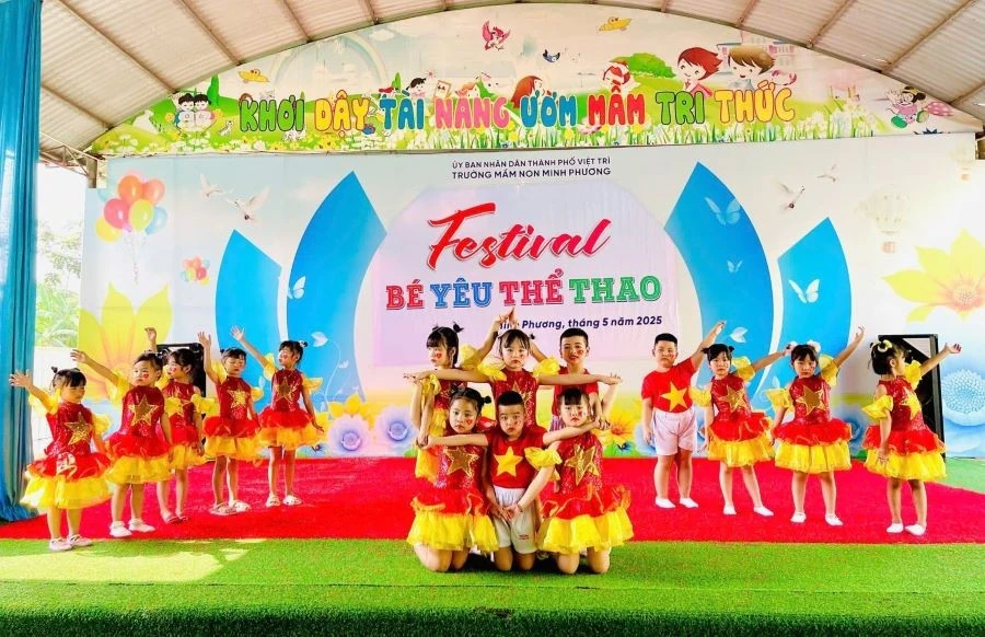 Trường Mầm non Minh Phương giữ vững trường đạt chuẩn quốc gia mức độ 2