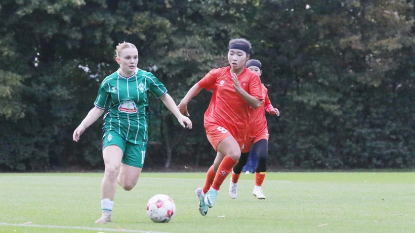 U17 nữ Việt Nam học hỏi từ trận giao hữu với Werder Bremen II