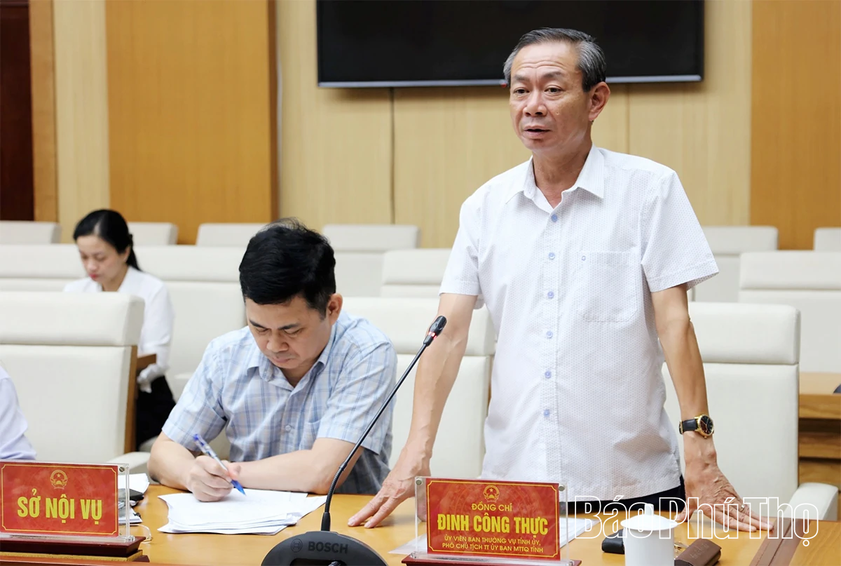 Chuẩn bị tốt các điều kiện tổ chức thành công Đại hội thi đua yêu nước tỉnh Phú Thọ lần thứ I (2025-2030)