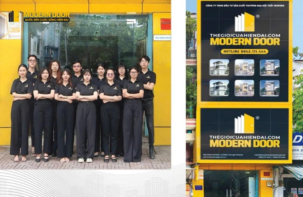 Modern Door ứng dụng công nghệ sơn 5D tiên tiến, mang đến cửa thép vân gỗ đẹp như gỗ thật