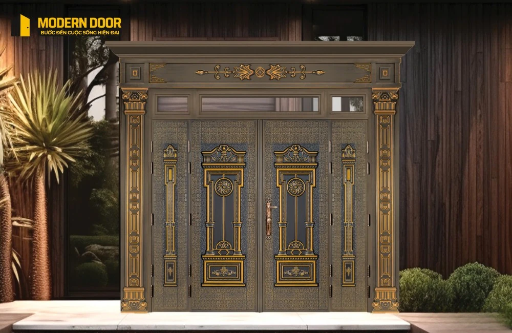 Modern Door ứng dụng công nghệ sơn 5D tiên tiến, mang đến cửa thép vân gỗ đẹp như gỗ thật