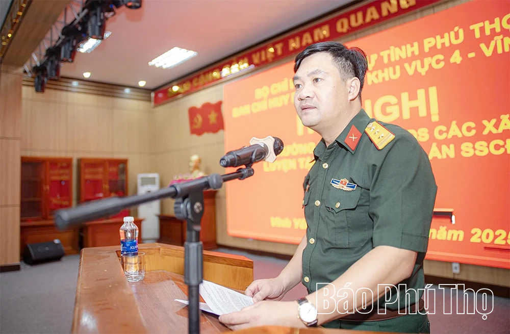 Tập huấn, hướng dẫn Ban CHQS các xã, phường luyện tập các phương án sẵn sàng chiến đấu