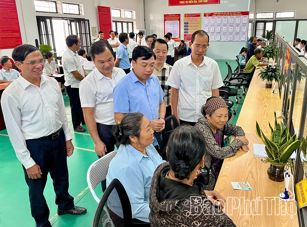 Đoàn ĐBQH tỉnh khảo sát tại xã Thái Hòa