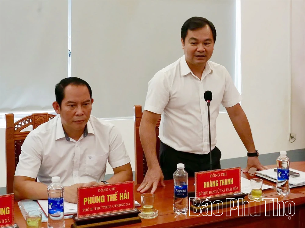 Đoàn ĐBQH tỉnh khảo sát tại xã Thái Hòa