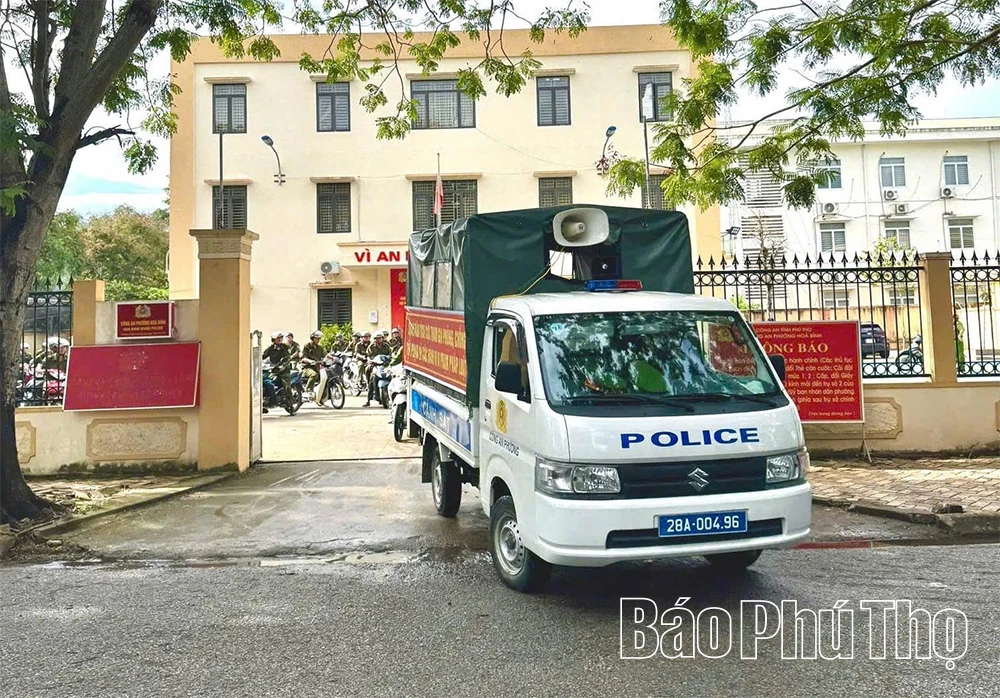 Phường Hòa Bình đảm bảo an ninh trật tự phục vụ Đại hội Đảng