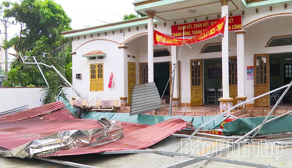 Thanh Ba nhanh chóng khắc phục hậu quả mưa bão