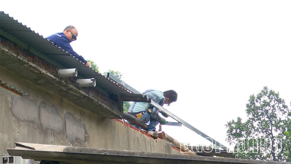 Thanh Ba nhanh chóng khắc phục hậu quả mưa bão