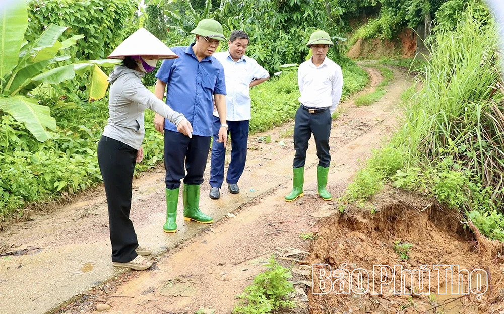 Các xã ven sông Lô chủ động ứng phó với hoàn lưu bão số 10