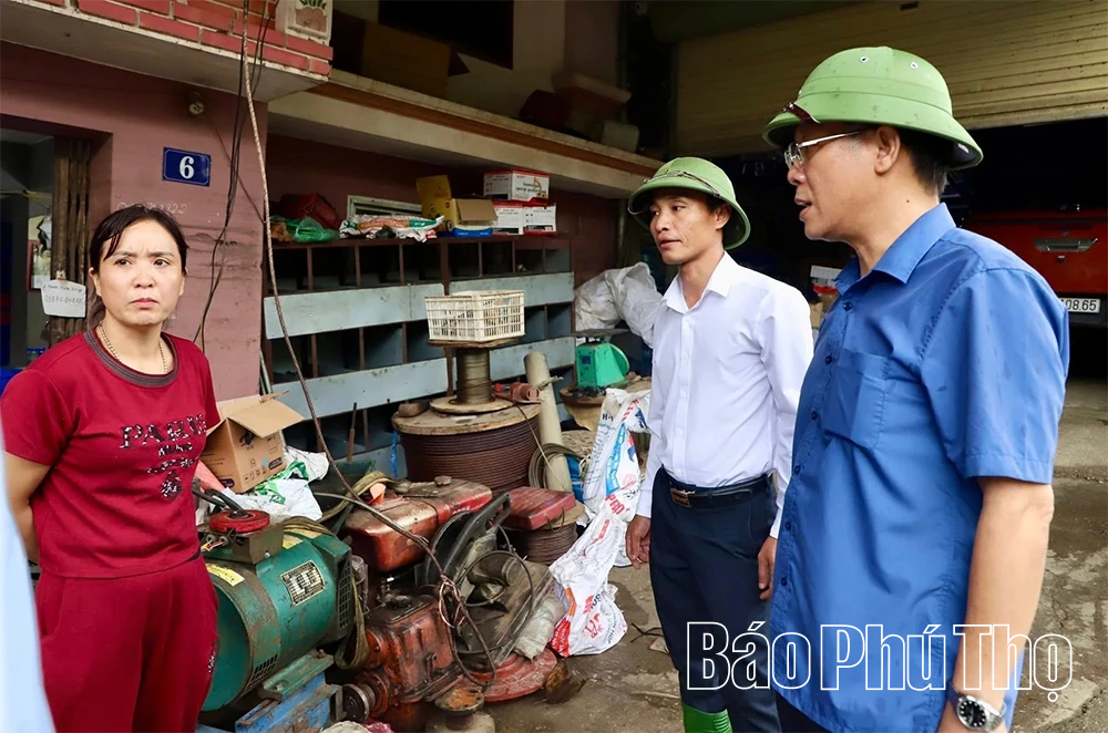 Các xã ven sông Lô chủ động ứng phó với hoàn lưu bão số 10