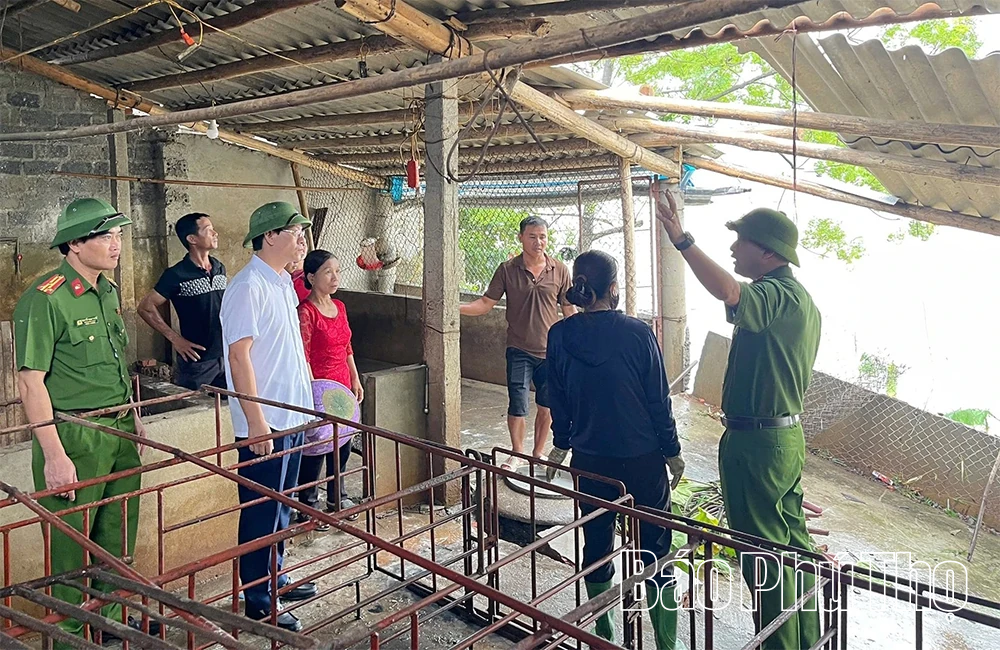 Các xã ven sông Lô chủ động ứng phó với hoàn lưu bão số 10