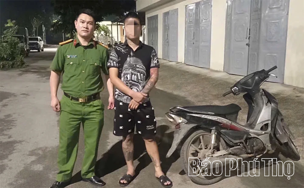 Công an xã Lương Sơn xử lý 6 trường hợp vi phạm trật tự an toàn giao thông