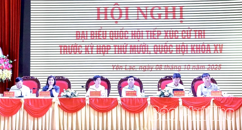 Tiếp xúc cử tri trước Kỳ họp thứ 10, Quốc hội khóa XV