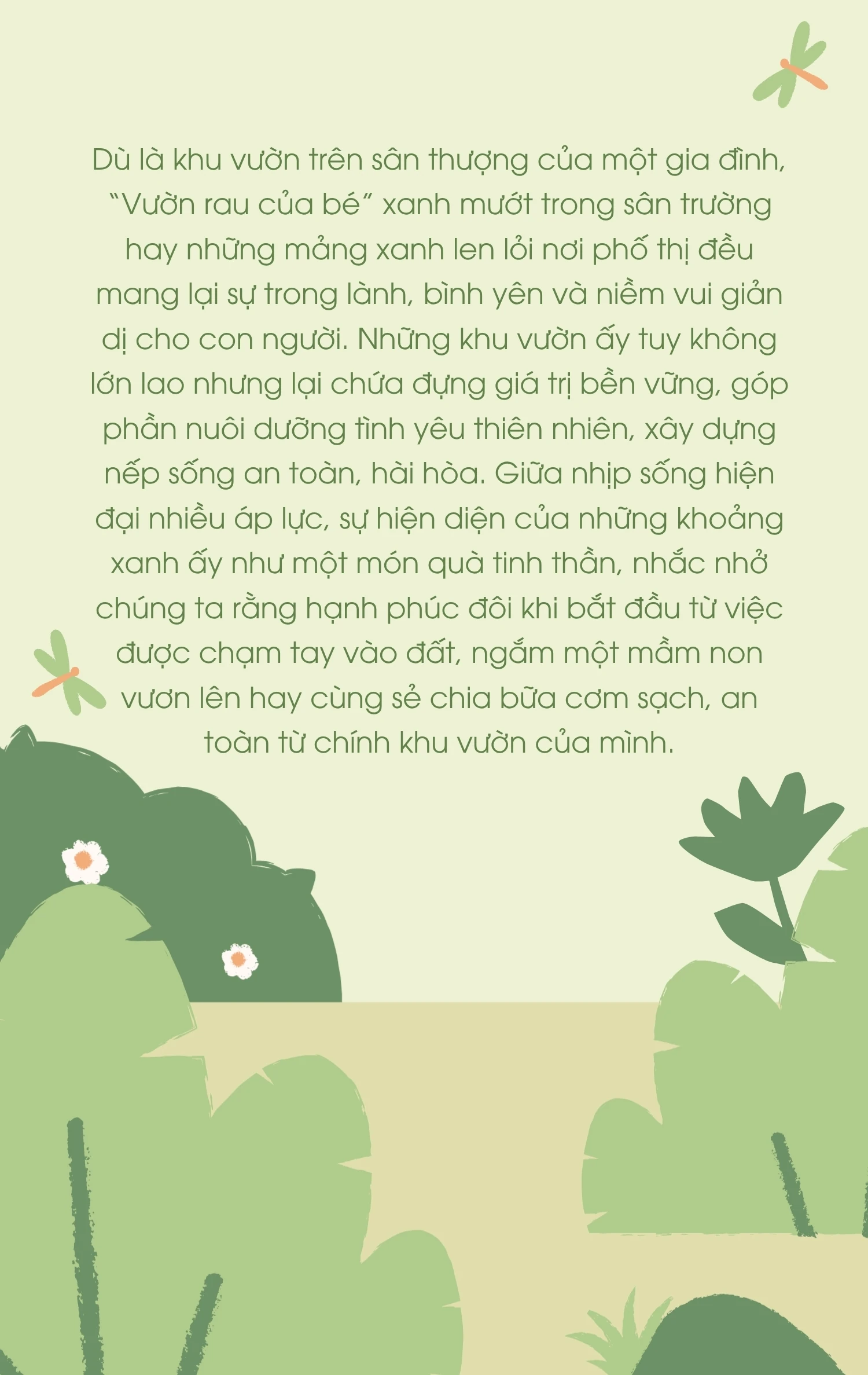 Sống xanh trong phố