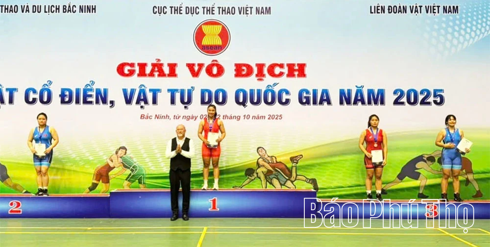 Phú Thọ giành Huy chương Vàng tại Giải Vô địch Vật cổ điển, Vật tự do Quốc gia 2025