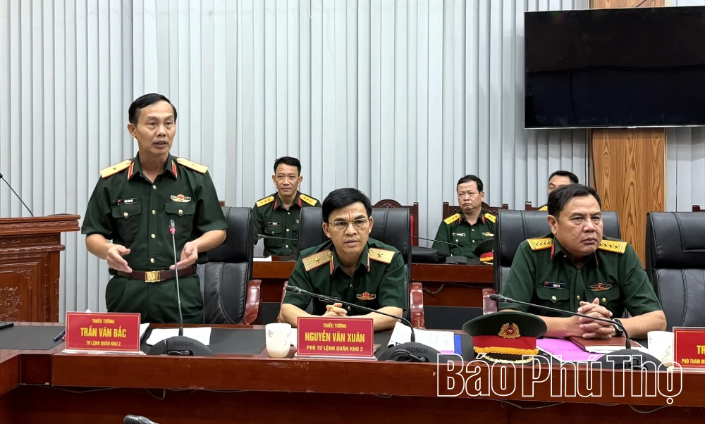 Bộ Quốc phòng kiểm tra Ban chỉ huy Phòng thủ khu vực 4 - Vĩnh Yên