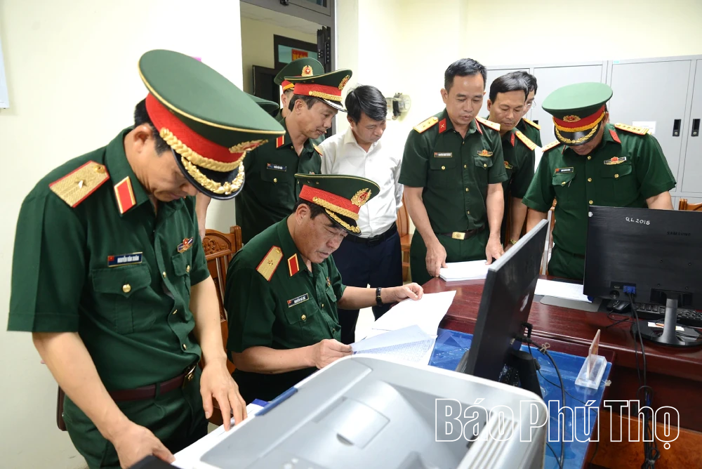 Bộ Quốc phòng kiểm tra Ban chỉ huy Phòng thủ khu vực 4 - Vĩnh Yên