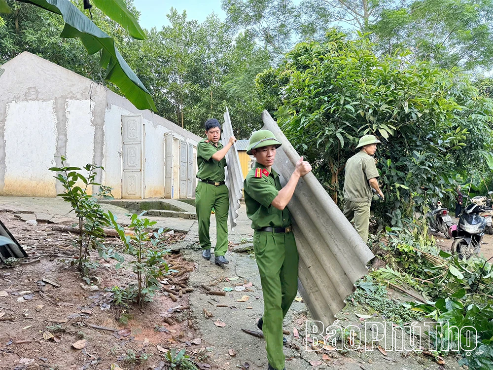 Công an xã Chân Mộng đẩy mạnh các phong trào thi đua yêu nước