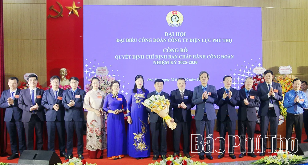 Đại hội đại biểu Công đoàn Công ty Điện lực Phú Thọ nhiệm kỳ 2025-2030