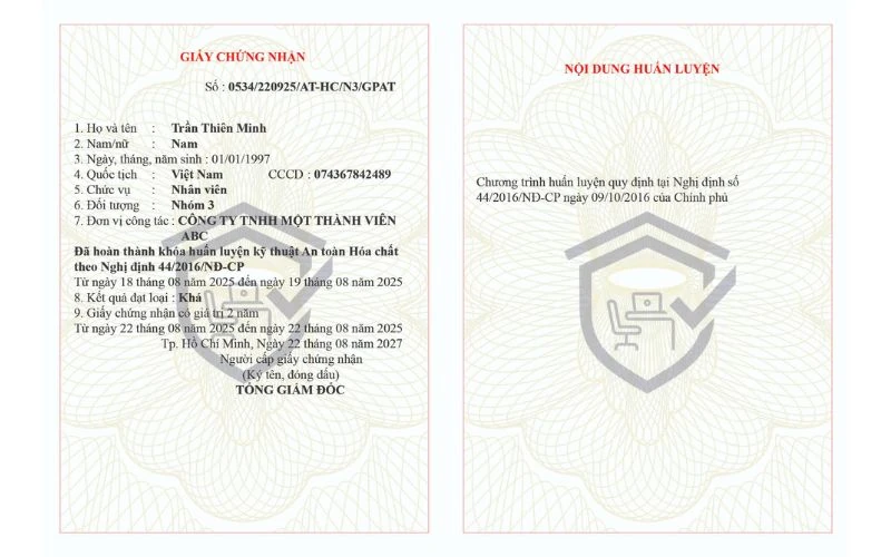 Chứng chỉ an toàn lao động và vai trò quan trọng trong doanh nghiệp hiện đại