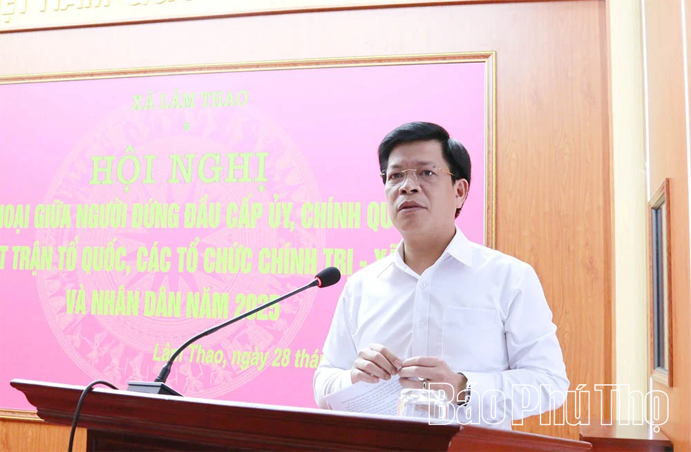 Cấp ủy, chính quyền xã Lâm Thao đối thoại với Nhân dân