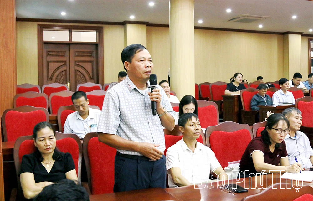 Cấp ủy, chính quyền xã Lâm Thao đối thoại với Nhân dân