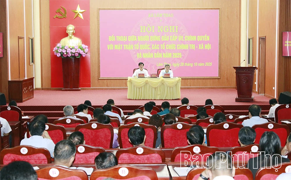 Cấp ủy, chính quyền xã Lâm Thao đối thoại với Nhân dân