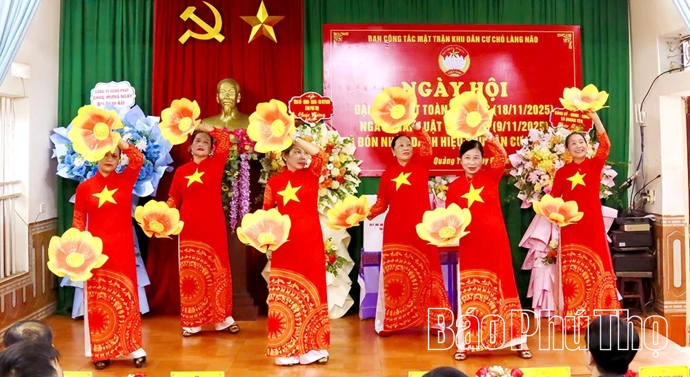 Ngày hội Đại đoàn kết khu dân cư Chò Làng Não, xã Quảng Yên