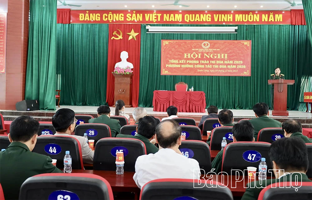 Cụm thi đua số 4 Hội CCB tỉnh tổ chức hội nghị tổng kết công tác thi đua năm 2025