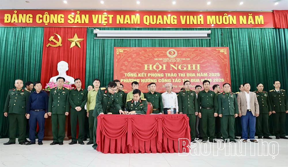 Cụm thi đua số 4 Hội CCB tỉnh tổ chức hội nghị tổng kết công tác thi đua năm 2025