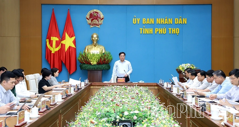 UBND tỉnh họp chuyên đề lĩnh vực tài chính - ngân sách