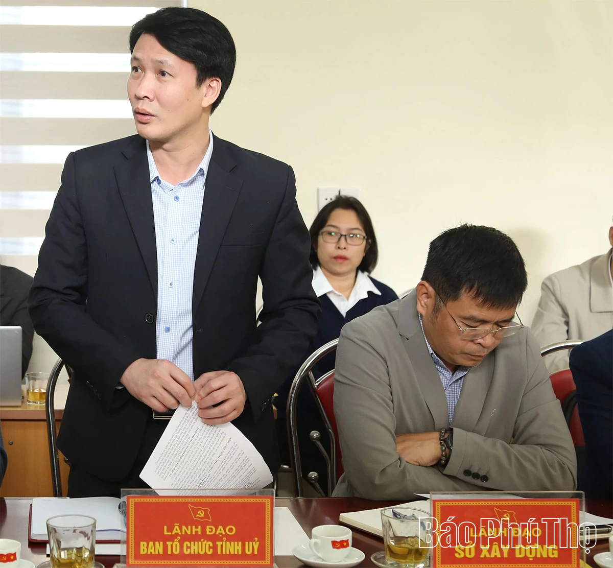 Phó Bí thư Thường trực Tỉnh ủy Bùi Văn Quang làm việc với Ban Thường vụ Đảng ủy các xã Đông Thành, Chí Tiên, Liên Minh