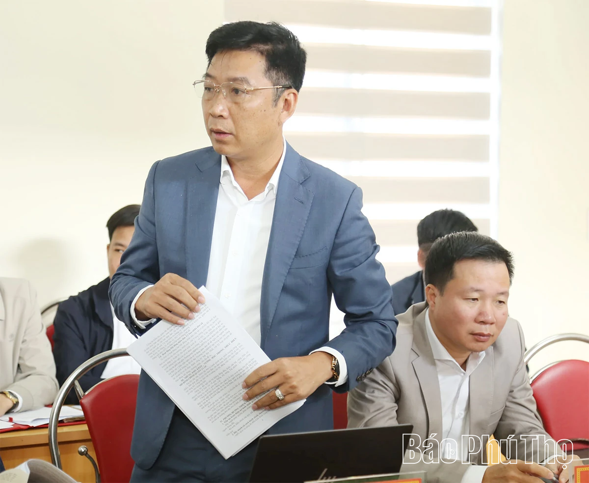 Phó Bí thư Thường trực Tỉnh ủy Bùi Văn Quang làm việc với Ban Thường vụ Đảng ủy các xã Đông Thành, Chí Tiên, Liên Minh