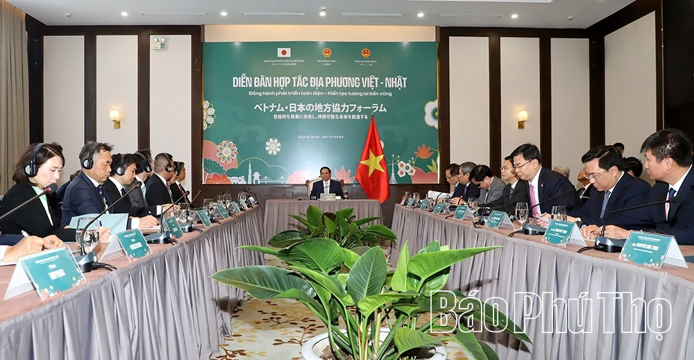 Chủ tịch UBND tỉnh Phú Thọ Trần Duy Đông dự Diễn đàn hợp tác địa phương Việt – Nhật