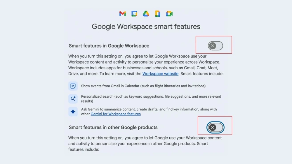 Cách ngăn Google thu thập dữ liệu Gmail để đào tạo AI