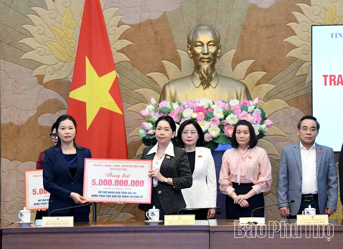 Phú Thọ hỗ trợ các tỉnh miền trung và Tây nguyên