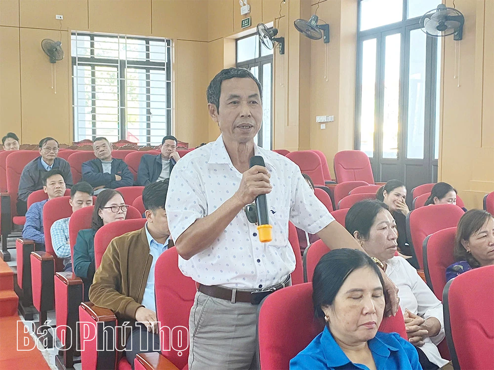 Đại biểu HĐND tỉnh tiếp xúc cử tri khu vực Sông Lô – Lập Thạch