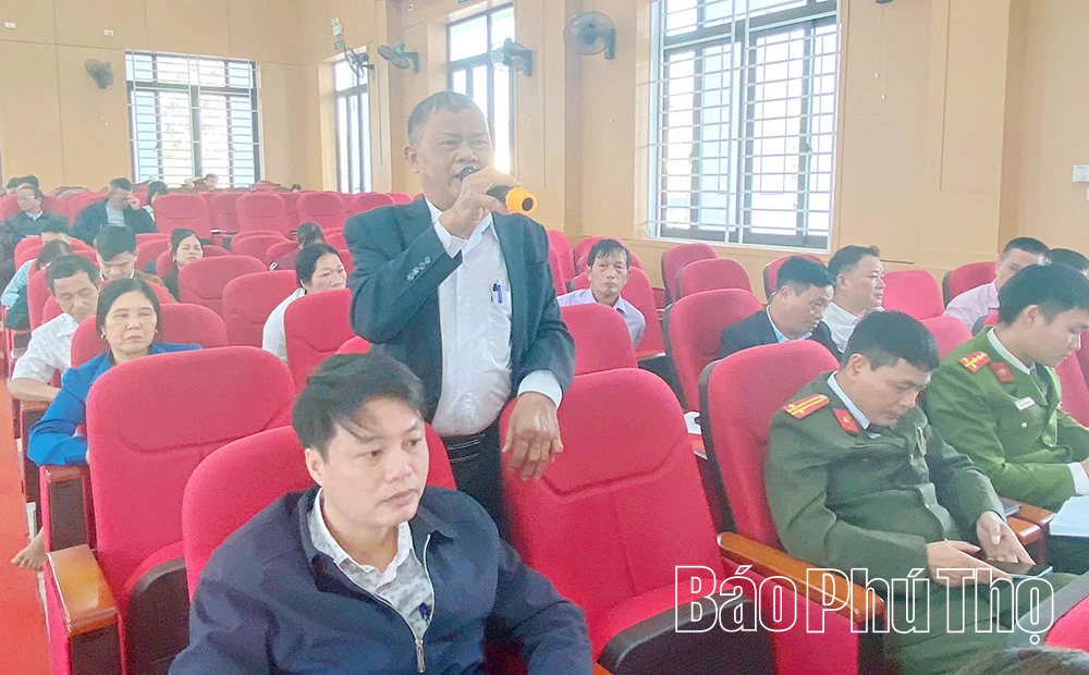 Đại biểu HĐND tỉnh tiếp xúc cử tri khu vực Sông Lô – Lập Thạch