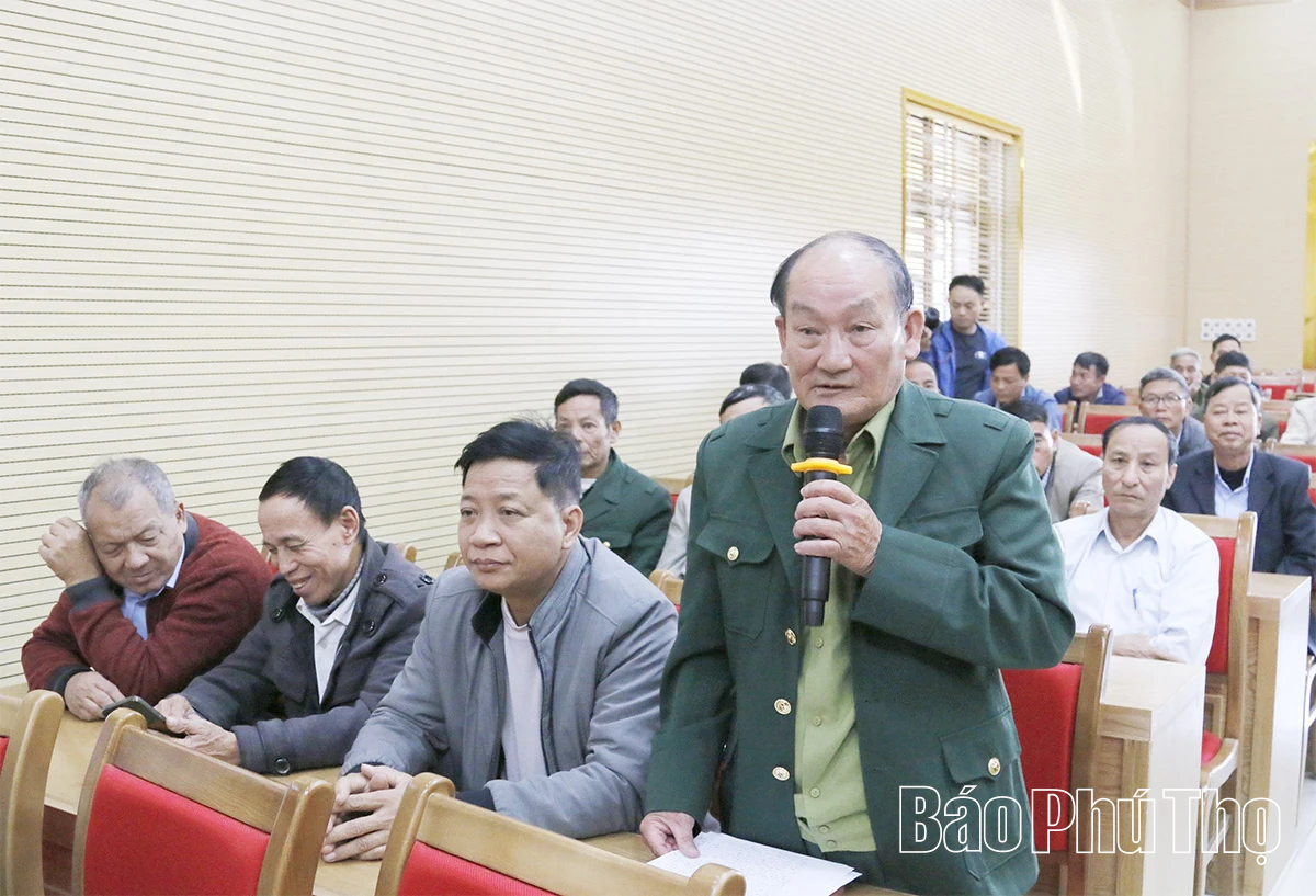 Tiếp xúc cử tri trước Kỳ họp thứ Hai, HĐND tỉnh tại cụm Tam Nông - Thanh Thủy