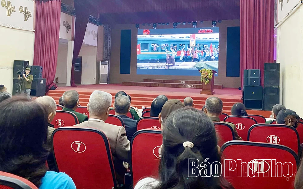 Chương trình chiếu phim “Mưa Đỏ” tri ân hội chiến sĩ Thành cổ Quảng Trị tỉnh Phú Thọ