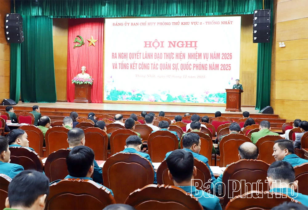 Ban Chỉ huy phòng thủ khu vực 2 - Thống Nhất: Ra Nghị quyết lãnh đạo thực hiện nhiệm vụ năm 2026 và tổng kết công tác Quân sự, Quốc phòng năm 2025