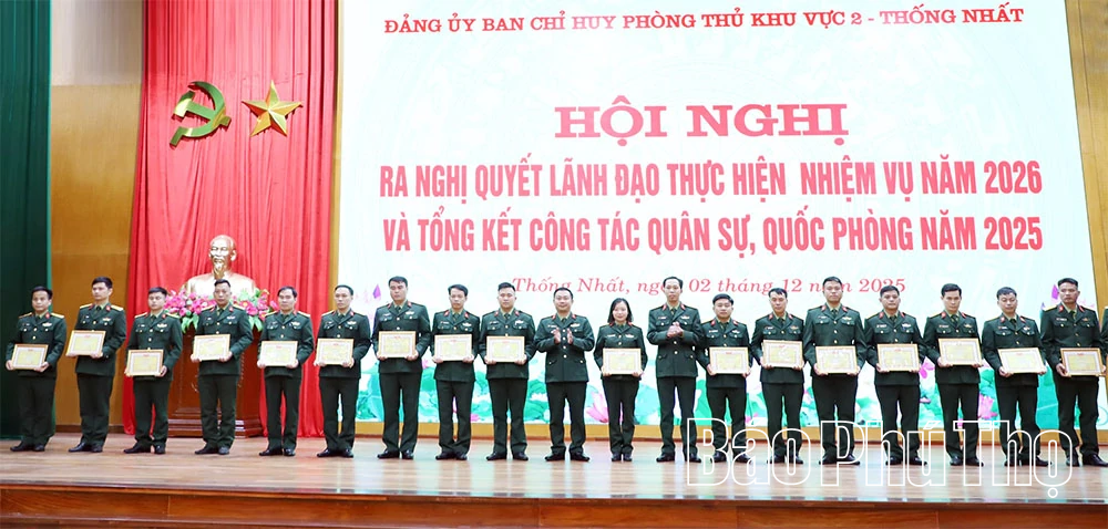 Ban Chỉ huy phòng thủ khu vực 2 - Thống Nhất: Ra Nghị quyết lãnh đạo thực hiện nhiệm vụ năm 2026 và tổng kết công tác Quân sự, Quốc phòng năm 2025