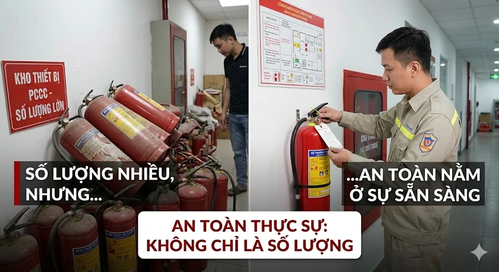 Bình chữa cháy giả: Khi cảm giác an toàn trở thành ảo giác nguy hiểm