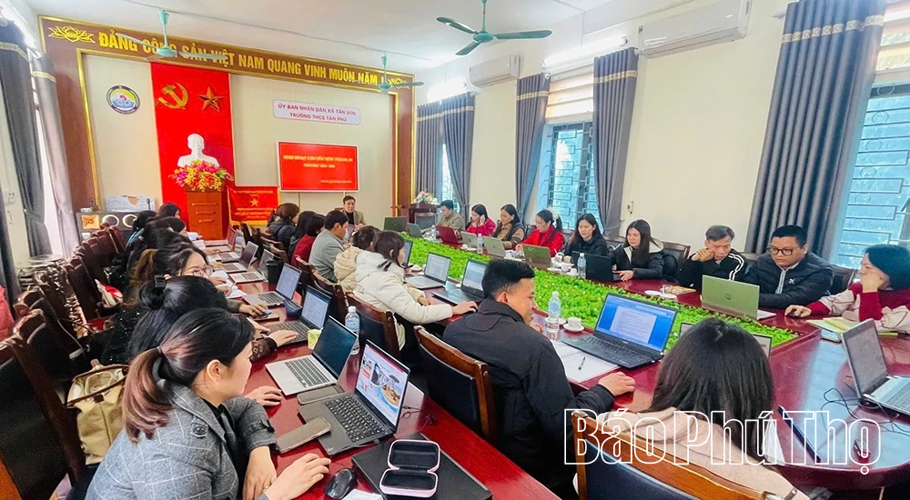 Chuyển đổi số trong giáo dục - đào tạo ở xã Tân Sơn