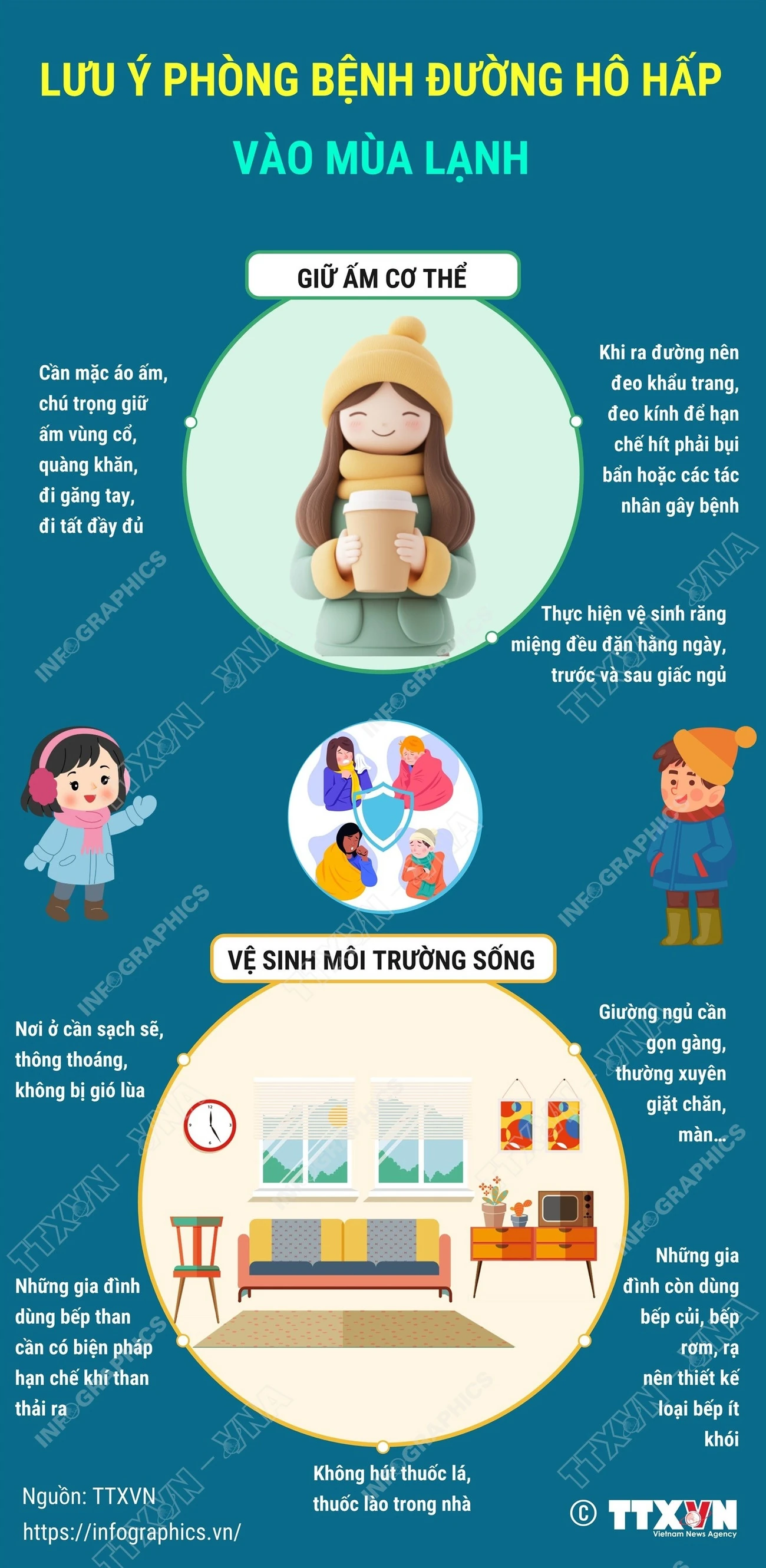 Lưu ý phòng bệnh đường hô hấp vào mùa lạnh