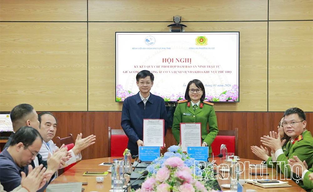 Ký kết Quy chế phối hợp đảm bảo an ninh trật tự