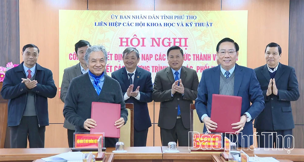 Liên hiệp các Hội Khoa học và Kỹ thuật tỉnh kết nạp tổ chức thành viên mới, ký kết chương trình hợp tác