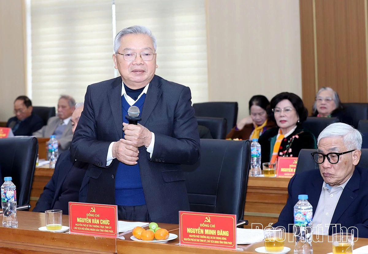 Tỉnh ủy Phú Thọ gặp mặt nguyên lãnh đạo tỉnh qua các thời kỳ